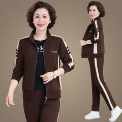 🔥【M-5XL】【Felső + Nadrág】😍 Új, stílusos őszi/téli melegítőruha, mindennapi viseletre alkalmas.