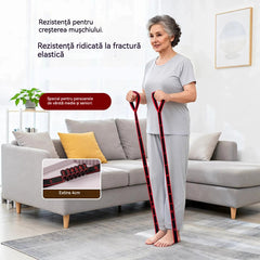 Bandă Elastică Textilă cu Secțiuni Numerotate pentru Kinetoterapie și Recuperare, Centură de Rezistență pentru Întărirea Musculaturii Picioarelor și Șoldurilor la Domiciliu
