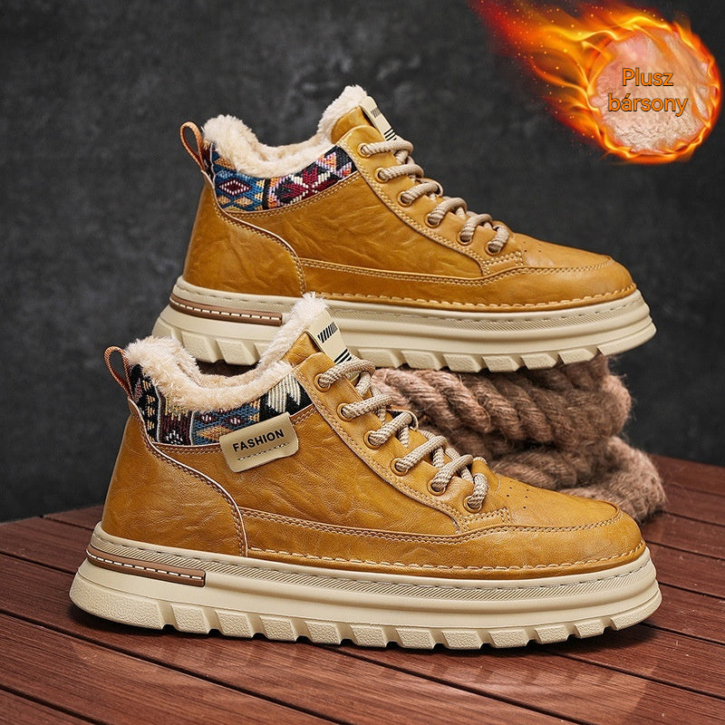 ❄️ Téli termo csizma hegyekbe és aktív kikapcsolódásra, betoldással - férfi Martin csizma