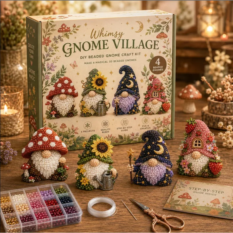 Kit de Creativitate Mărgele 3D Modele Animale, Set DIY Lucru Manual pentru Copii și Adulți, Set Complet de Confecționat Figurine