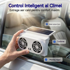 🌀 Ventilator auto cu alimentare solară