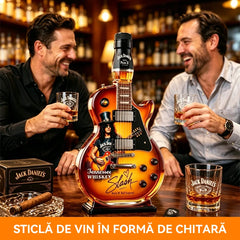 Sticlă de Whiskey în Formă de Chitară Electrică – Model Retro Rock N' Roll Legend, Cadou Premium din Sticlă pentru Bărbați și Bar