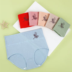 💖Ultima zi 50% reducere - 【Set de 6 piese】Bumbac pur de înaltă talie mare de bumbac plus dimensiunea de ridicare a șoldului chiloți de ridicare[40-100KG]