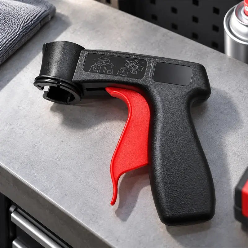 🛠️ Mâner Ergonomic Tip Pistol pentru Spray Aerosol – Transformă Orice Spray într-un Pulverizator Profesional!