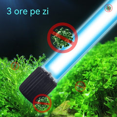 🐠🌊Lămpile sterilizatoare UV pentru acvarii îndepărtează eficient algele și elimină bacteriile din acvarii.