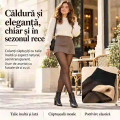 🔥 Colanți Termici Negri Translucizi cu Căptușeală Fleece – Căldură, efect modelator și stil elegant în sezonul rece! 💃✨