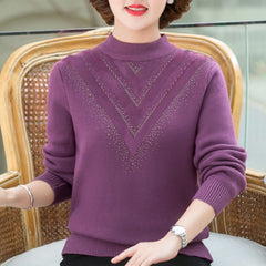 🔥【45–105KG】😍 Új, vastag és meleg téli pulóver, kötött kasmírfleece anyagból