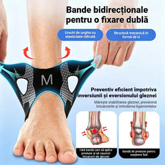 🏀 Adio Glezne Scurtate! Glezieră Profesională de Baschet și Fotbal – Protecție în Stup de Albine, Mărimi S-L, Ofertă 2+2 GRATIS! 🛒🔥