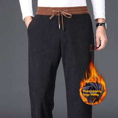 🔥🔥 50 % zľava – Pánske zosilnené bavlnené nohavice s flísovou podšívkou