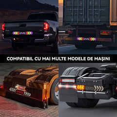 Stop LED camion 2026 – lumină RGB + semnalizare + frână, bară luminoasă ultra vizibilă, rezistentă la apă