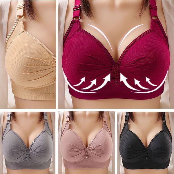 🔥【Cumpără 2 primești 2 gratis】🔥【40kg-120kg】🥰🥰🥰【M-6XL】Sutien confortabil pentru lenjerie de corp de mărime mare