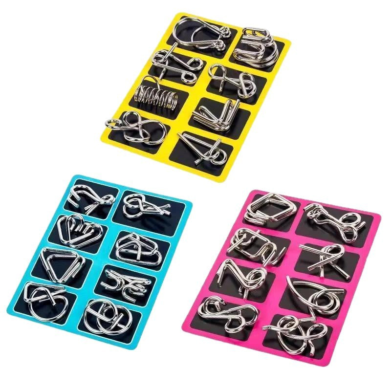 🧩🧠【Set 3 bucăți】Jucărie educativă pentru copii – puzzle de tip lacăt inteligent  pentru dezvoltarea gândirii