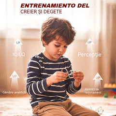 🧩🧠【Set 3 bucăți】Jucărie educativă pentru copii – puzzle de tip lacăt inteligent  pentru dezvoltarea gândirii