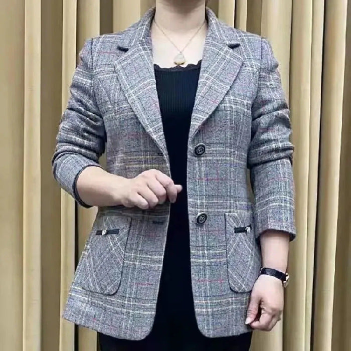 ✨🧥【M-4XL】Új őszi/téli női kabát egyenes gallérral