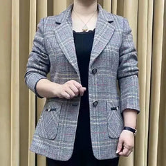 ✨🧥【M-4XL】Új őszi/téli női kabát egyenes gallérral