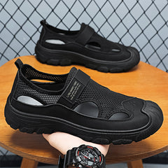 🎁 🧦【Cadou: 3 perechi de șosete scurte ultra-respirabile】 Sandale casual pentru outdoor, perfecte pentru drumeții și traversări de apă!