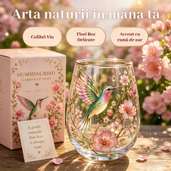 Pahar Creativ din Sticlă pentru Ceai și Apă cu Margine Aurie – Sticlă Premium Transparentă, Rezistentă la Căldură, Design Elegant și Ergonomic