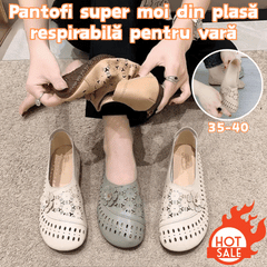 【35-40】Pantofi de dama，Pantofi cu talpă moale anti-alunecare din piele de vacă