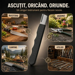 🔪 Cuțitul tocit devine ascuțit într-o secundă! Un dispozitiv portabil multifuncțional de ascuțit cuțitele din aliaj dur – cumpără două și primești două gratis, primești 4 bucăți! ✨🛠️