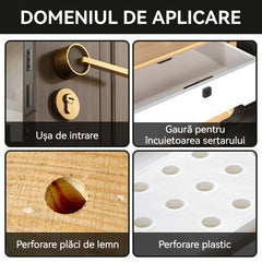 Set 8 Burghie Profesionale pentru Lemn (3-10mm), Coadă Hexagonală Anti-Alunecare, Vârf în Trei Puncte pentru Găurire Precisă în Lemn Tare