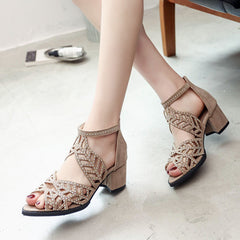 👠【35-41】 2026 New Fashion Sandale cu toc gros, confortabile și anti-alunecare