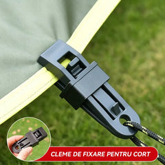 ⛺ Cleme de fixare pentru cort și copertină – protecție împotriva vântului, soarelui și ploii