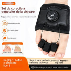【Corecție Anatomică】Dispozitiv Profesional cu Cadran Rotativ pentru Îndreptarea Degetelor de la Picioare, Atelă pentru Degete Ciocan sau Suprapuse, 3 Specificații! 👣✨