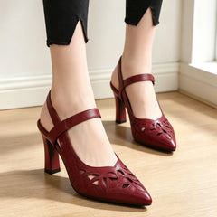 👠【Îți Evidențiază Instant Eleganța】Pantofi Fashion Uni cu Vârf Ascuțit și Toc Înalt