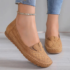 ☁【Atât de moi încât nu vrei să le dai jos】Pantofi casual la modă cu broderie și talpă ultra moale