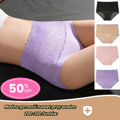 🔥【Pachet de 4】🔥Super Ofertă Specială de Ultima Zi - Chiloți Impermeabili cu Talie Înaltă, de Neegalat