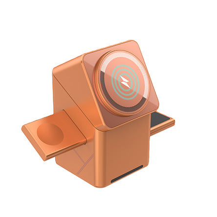 🔥 58% REDUCERE! Oferte Incendiare – Stație de Încărcare Wireless Magnetică și Pliabilă 3 în 1
