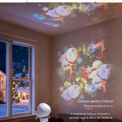 🌈💡Proiector LED rotativ dinamic cu efecte de lumină în șapte culori