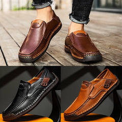 【38–48】Prémium kézzel készített valódi bőr mokaszin | Kényelmes, elegáns és tartós férfi lábbeli az őszi-téli szezonra