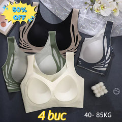 😍【Pachet de 4】Sutien pentru femei fără sârmă, dintr-o bucată❤️【40-85KG】