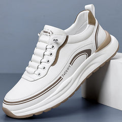 🔥【39-45-ös méret】✅ Víz- és szennyeződésálló bőr sportcipő puha talppal a maximális kényelemért