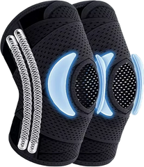 Duplarugós térdvédő, futáshoz, kerékpározáshoz, labdázáshoz és egyéb sportokhoz
