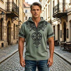 【S-3XL】Tricou bărbați cu imprimeu „Arborele Vieții” 2026 | Stil etnic retro + material respirabil | Lejer și modern pentru vară