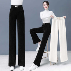 ❄️Divatos, sokoldalú, laza, karcsúsított, bő szárú nadrág 2025 őszre és télre