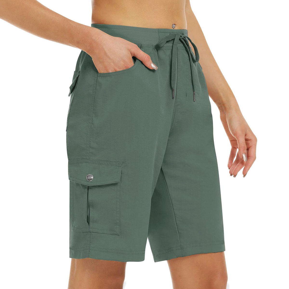 50% reducere 💥 【XS-3XL】Pantaloni scurți cargo pentru femei, cu uscare rapidă și buzunare🩳
