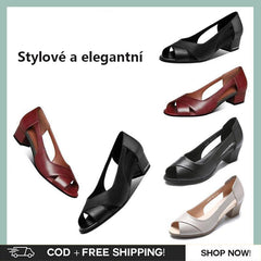 2025 új bőr szandál csúszásmentes bőr vastag sarok puha talp, divatos és elegáns