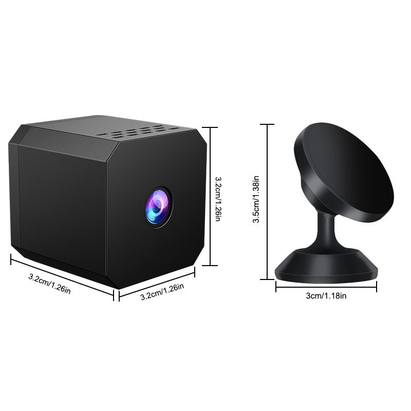 🏠📹🕵️ Cameră de supraveghere mică, în formă pătrată, HD, inteligentă, cu conexiune WiFi pentru monitorizare de la distanță a locuinței