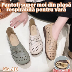 【35-40】Pantofi de dama，Pantofi cu talpă moale anti-alunecare din piele de vacă
