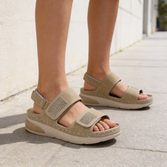 👡 Sandale Ortopedice cu Pietre și Suport Plantar – Talpă Moale Anatomică, Stil Sport-Chic, Scapă de Dureri, Mărimi 36-43! ✨🏥