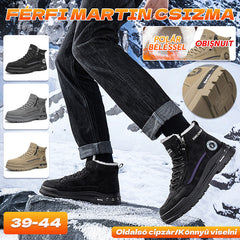 🥾🔥Férfi divatos sportos bakancs｜Meleg bélelt magas szárú cipő｜Retro stílus, csúszásmentes és kényelmes！🔥