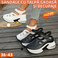 【36-43】Sandale damă mărimi mari 2026 | Talpă groasă · respirabile · închidere velcro