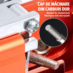 ⚙️ Ascuțitor portabil manual cu manivelă｜Instrument de șlefuire pentru lanțuri