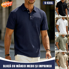 👕☀️【Articol de bază esențial pentru bărbați】Tricou polo casual de vară, modern și versatil