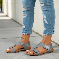 🛍️ Confort de Vară! Sandale Casual Retro de Plajă cu Talpă Joasă și Velcro | 36-43