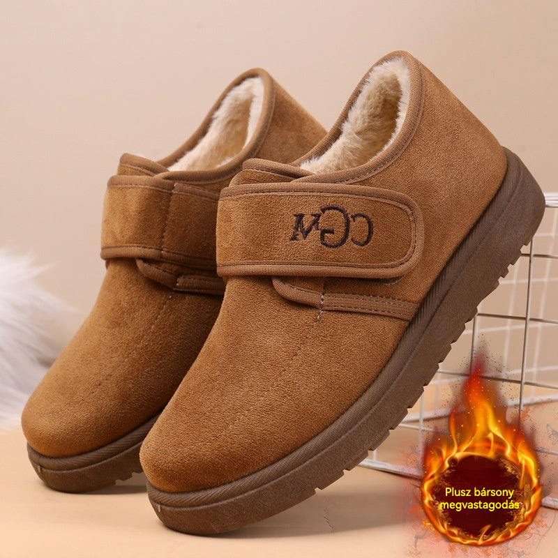 🏆【Válogatott minőségű gyapjú】🔥 Divatos téli rövid csizma puha talppal a kényelmes mindennapi használatra