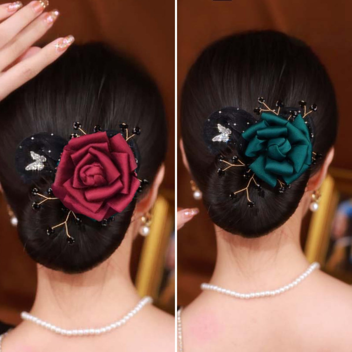 💇‍♀️🌸【Cumpără 1 Primești 1 Gratuit】Accesoriu pentru coc tip bun, ideal pentru cocuri elegante – perfect pentru coafuri rapide, fără efort!